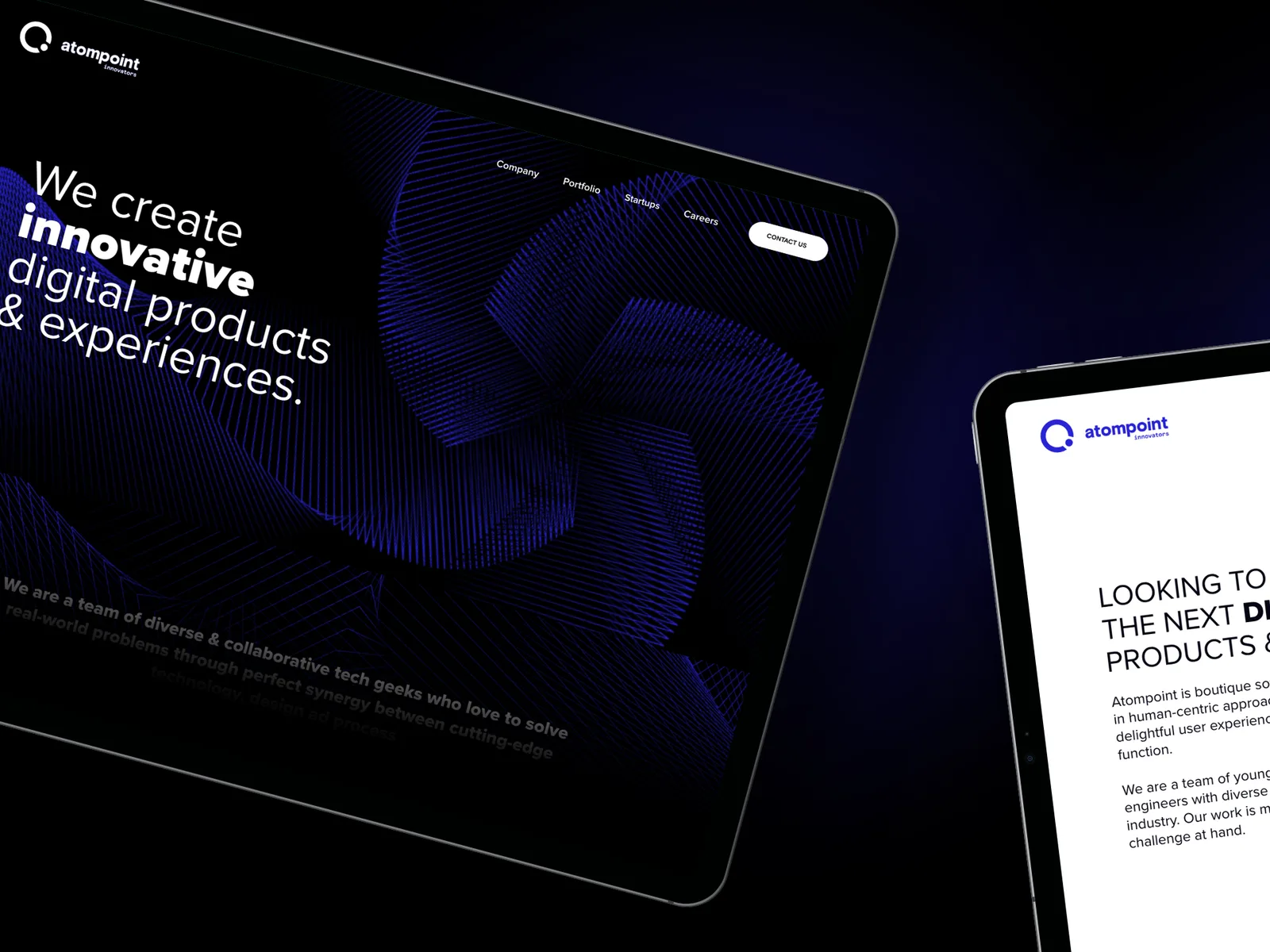 More Atompoint website design