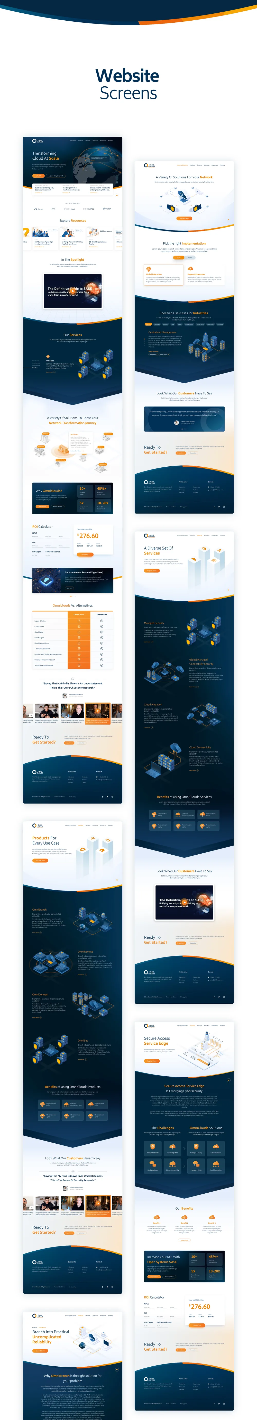The full OmniCloud home page from top to bottom.